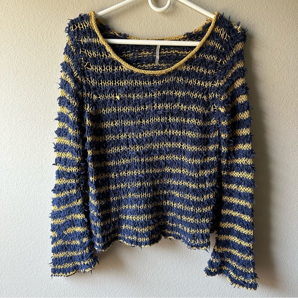 Free People Sweaters - Free People fringe boho striped sweater
